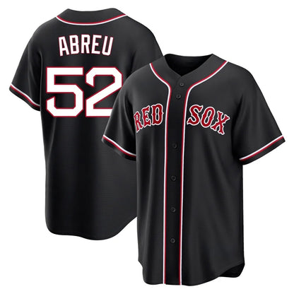 Boston Red Sox #52 Wilyer Abreu Player Black MIKSHPS Out Home Game Stitched Jerseys