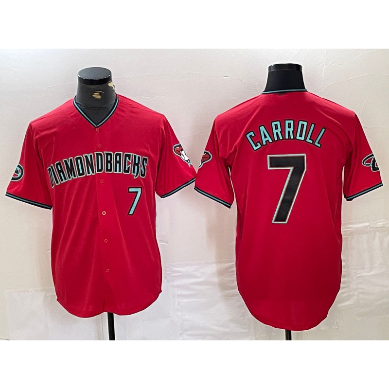 Arizona Diamondbacks #7 Corbin Carroll Red MIKSHPS 2024 Cool Base Stitched Jersey