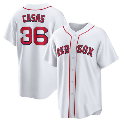 Boston Red Sox #36 Triston Casas White MIKSHPS Home Replica Jersey