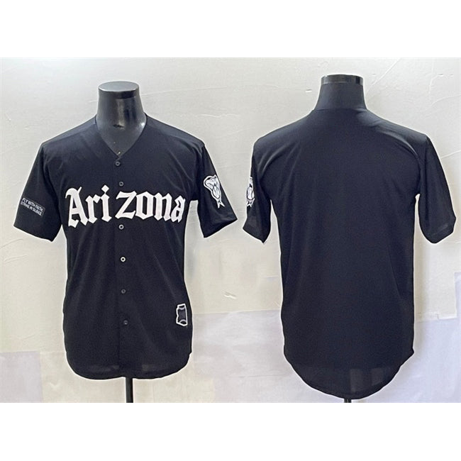 Arizona Diamondbacks Blank Black MIKSHPS 'Gothic Desert Fang Edition' Vapor Premier Limited Stitched Jersey