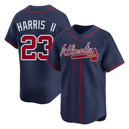 Atlanta Braves #23 Michael Harris II Player Navy MIKSHPS Limited Home Game Stitched Jerseys