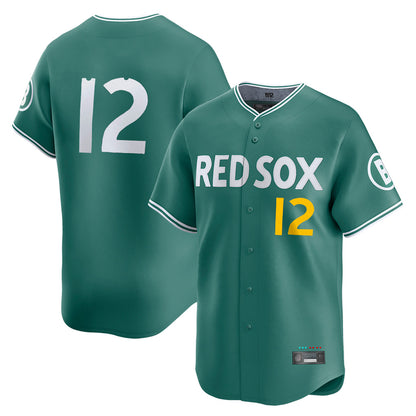 Boston Red Sox #12 Connor Wong Player Green MIKSHPS City Connect Limited Home Game Stitched Jerseys1