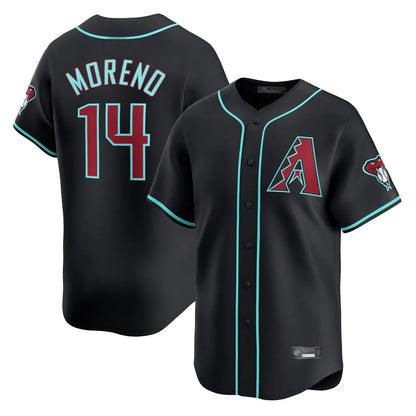 Arizona Diamondbacks #14 Gabriel Moreno Player Black MIKSHPS Limited Home Game Stitched Jerseys