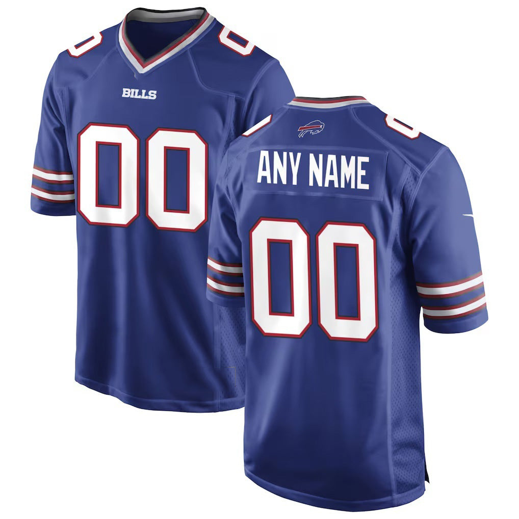 Custom B.Bills Royal MIKSHPS Game Jersey