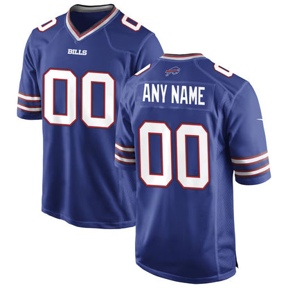 Custom B.Bills Royal MIKSHPS Game Jersey