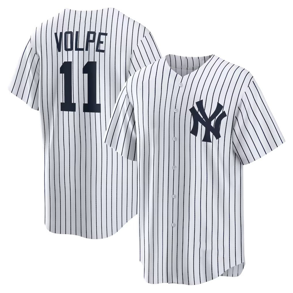 New York Yankees #11 Anthony Volpe White MIKSHPS Home Replica Player Jersey