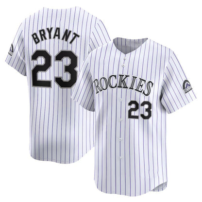 Colorado Rockies #23 Kris Bryant White-Purple MIKSHPS Replica Player Jersey