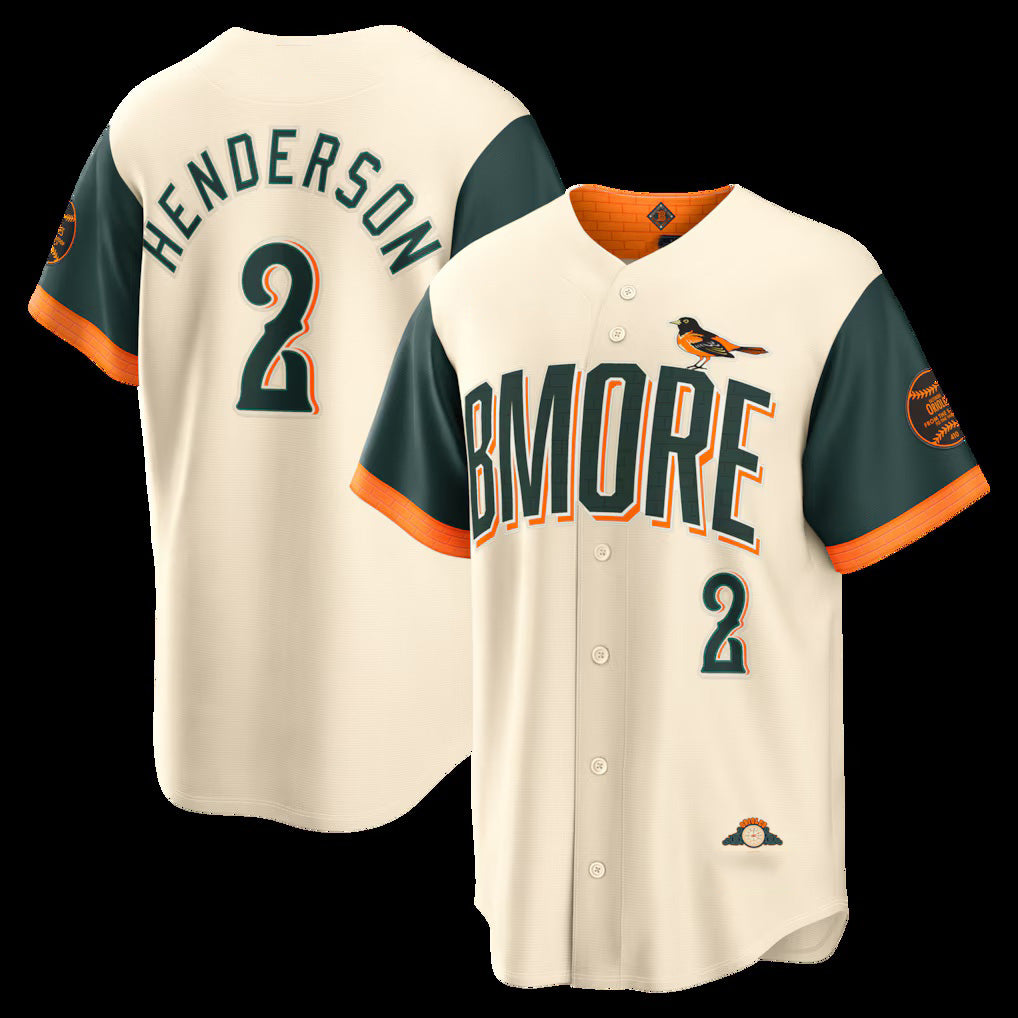 Baltimore Orioles #2 Gunnar Henderson Natural MIKSHPS 2026 City Connect Stadium Jersey