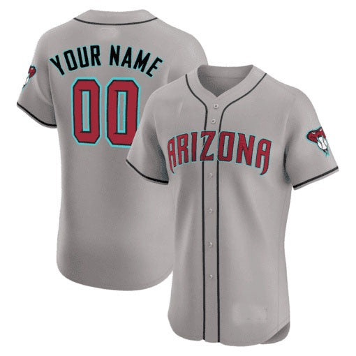 Custom Arizona Diamondbacks 2024 Flex Base Jersey ¨C All Stitched-Gray MIKSHPS