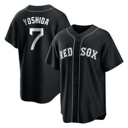 Boston Red Sox #7 Masataka Yoshida Player Black MIKSHPS Home Game Stitched Jerseys