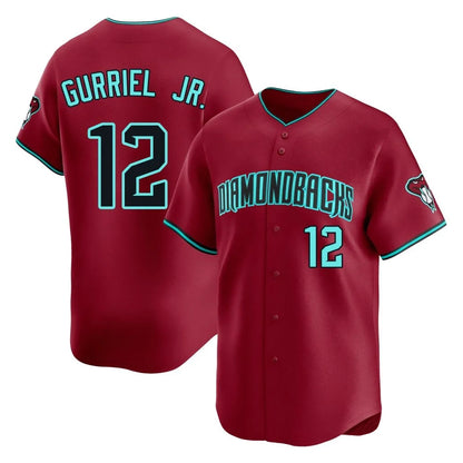 Arizona Diamondbacks #12 Lourdes Gurriel Jr Player Red MIKSHPS Limited Home Game Stitched Jerseys