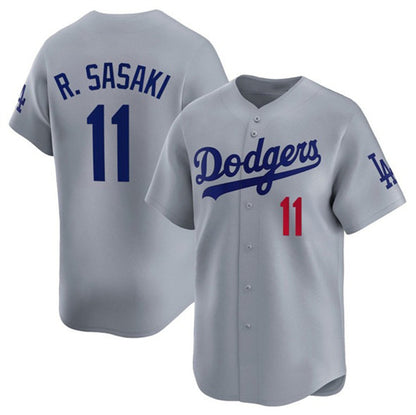 Los Angeles Dodgers #11 Roki Sasaki Gray MIKSHPS 2025 Alternate Limited Stitched Jersey