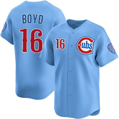 Chicago Cubs #16 Matthew Boyd Blue MIKSHPS 2024-25 2nd Alternate Limited Stitched Jersey