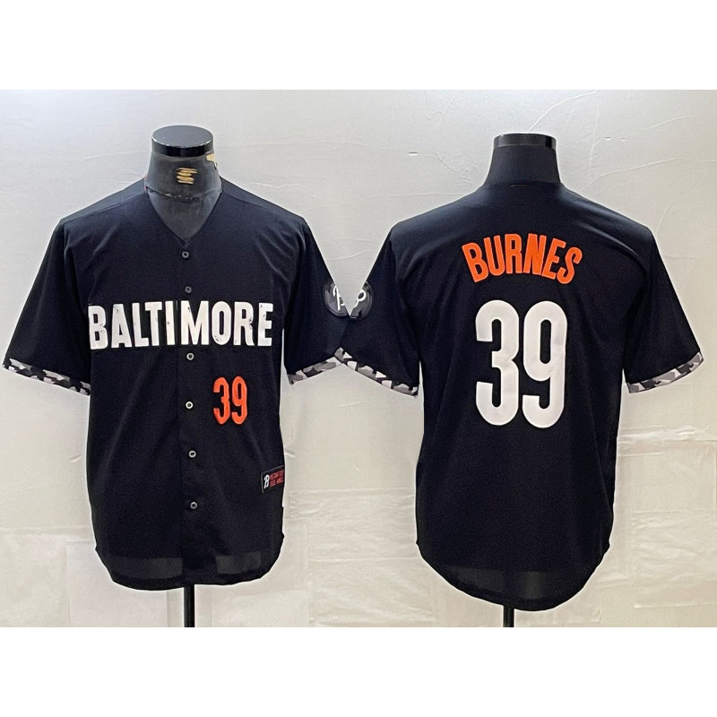 Baltimore Orioles #39 Corbin Burnes Number Black MIKSHPS 2023 City Connect Cool Base Stitched Jersey 2