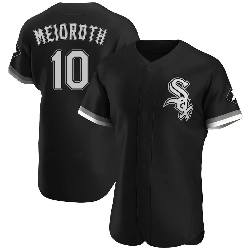Chicago White Sox #10 Chase Meidroth Player Black MIKSHPS Limited Elite Home Stitched Jerseys