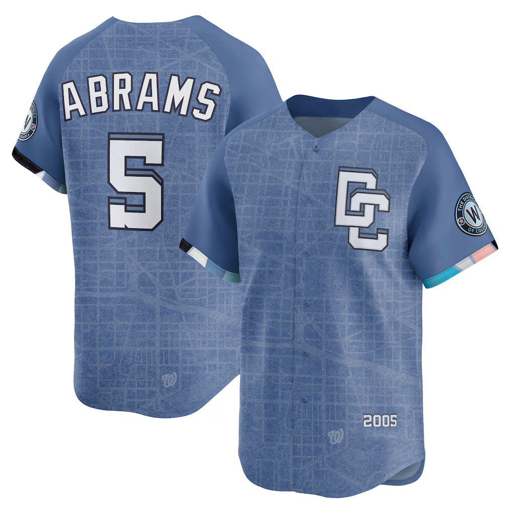 Washington Nationals #5 CJ Abrams Blue MIKSHPS 2025 City Connect Limited Jersey