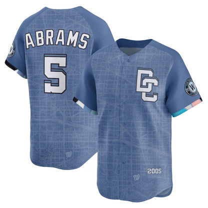 Washington Nationals #5 CJ Abrams Blue MIKSHPS 2025 City Connect Limited Jersey