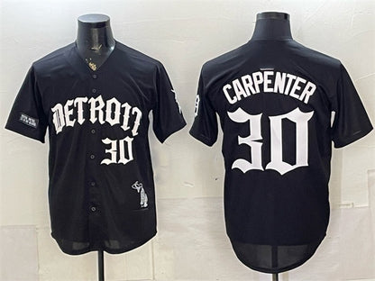 Detroit Tigers #30 Kerry Carpenter 2026 Black MIKSHPS 'Motor Gothic Edition' Vapor Premier Limited Stitched Jersey