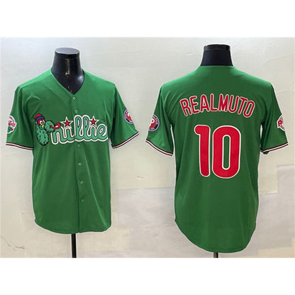Philadelphia Phillies #10 J.T. Realmuto Green MIKSHPS Phanatic Limited Stitched Jersey