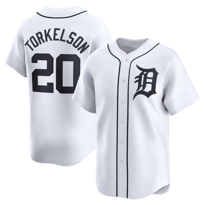 Detroit Tigers #20 Spencer Torkelson White MIKSHPS Home Limited Player Jersey