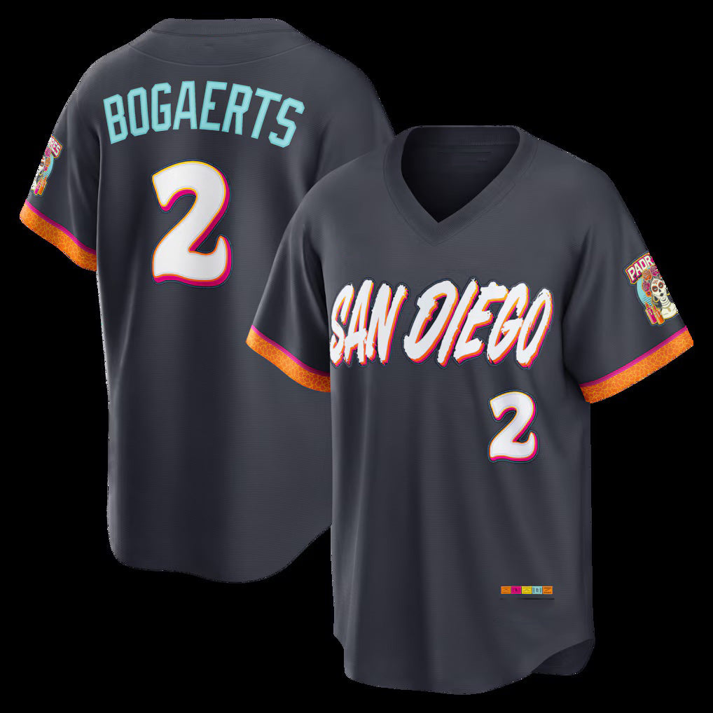 San Diego Padres #2 Xander Bogaerts Obsidian MIKSHPS 2026 City Connect Stadium Jersey