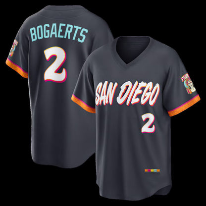 San Diego Padres #2 Xander Bogaerts Obsidian MIKSHPS 2026 City Connect Stadium Jersey