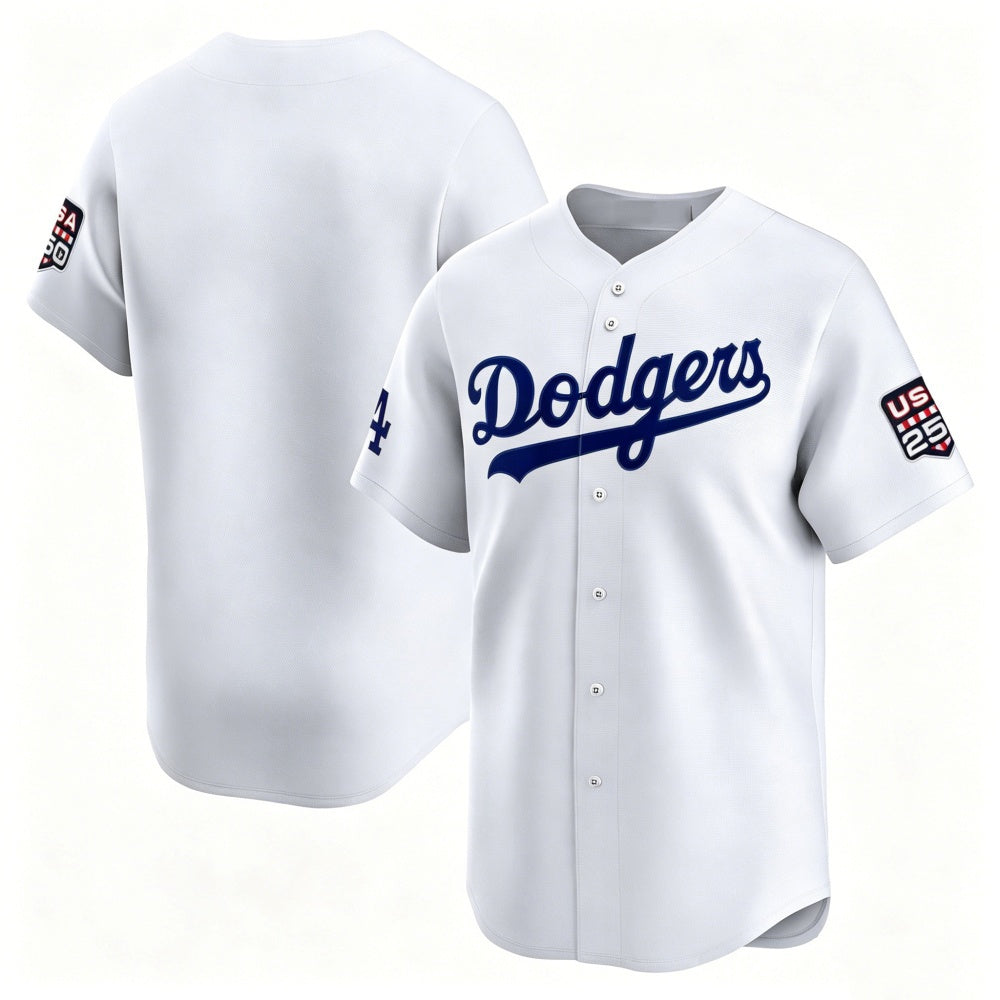 Los Angeles Dodgers White MIKSHPS USA 250 Limited Stitched Jersey