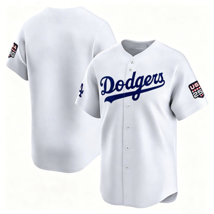 Los Angeles Dodgers White MIKSHPS USA 250 Limited Stitched Jersey