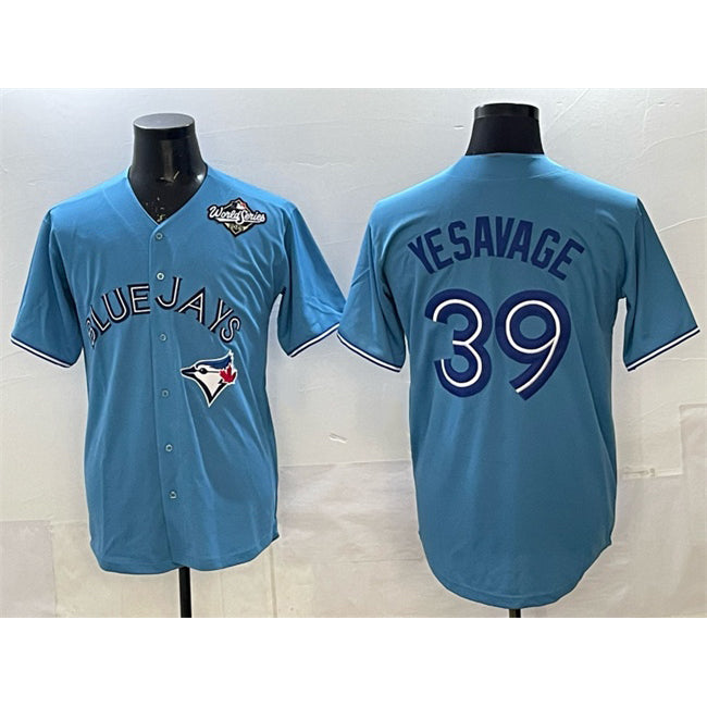Toronto Blue Jays #39 Trey Yesavage Blue MIKSHPS 2025 World Series Home Cool Base Stitched Jersey