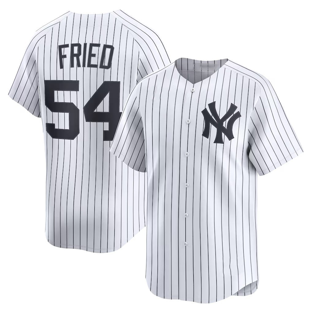 New York Yankees #54 Max Fried White MIKSHPS Home Limited Player Jersey 2