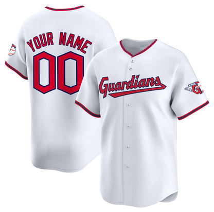 Custom Cleveland Guardians Active Player White MIKSHPS Home Limited Stitched Jersey