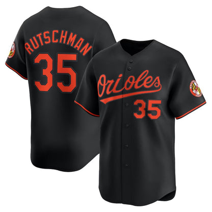 Baltimore Orioles #35 Adley Rutschman Black MIKSHPS Alternate Limited Player Jersey