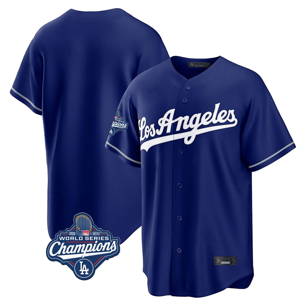 Los Angeles Dodgers Blank Player Royal MIKSHPS Game World Series Meet Stitched Jerseys