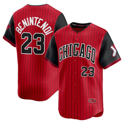 Chicago White Sox #23 Andrew Benintendi Red-Black MIKSHPS 2025 City Connect Limited Player Jersey