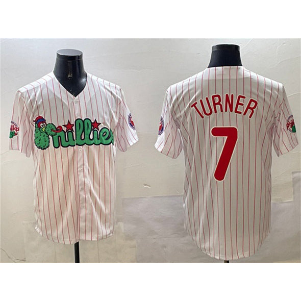Philadelphia Phillies #7 Trea Turner White MIKSHPS Phanatic Cool Base Stitched Jersey