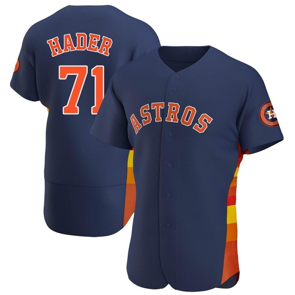 Houston Astros #71 Josh Hader Player Navy MIKSHPS Limited Elite Home Stitched Jerseys