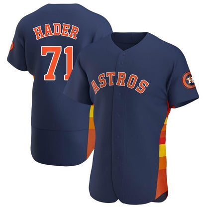 Houston Astros #71 Josh Hader Player Navy MIKSHPS Limited Elite Home Stitched Jerseys
