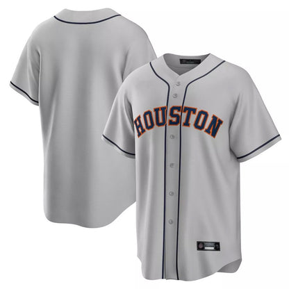 Houston Astros Blank Player Gray MIKSHPS Home Game Stitched Jerseys