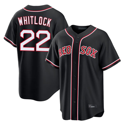 Boston Red Sox #22 Garrett Whitlock Player Black MIKSHPS Out Home Game Stitched Jerseys