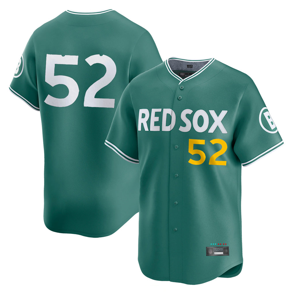 Boston Red Sox #52 Wilyer Abreu Player Green MIKSHPS City Connect Limited Home Game Stitched Jerseys1