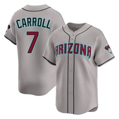 Arizona Diamondbacks #7 Corbin Carroll Player Gray MIKSHPS Road Limited Home Game Stitched Jerseys