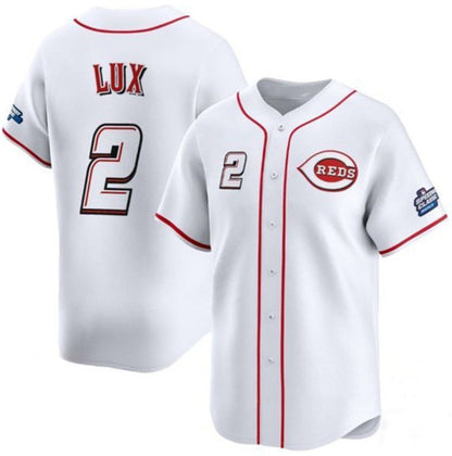 Cincinnati Reds #2 Gavin Lux White MIKSHPS 2025 Speedway Classic Home Limited Stitched Jersey