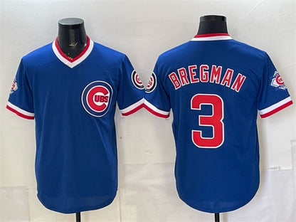Chicago Cubs #3 Alex Bregman Royal MIKSHPS 150th Anniversary Throwback Vapor Limited Stitched Jersey
