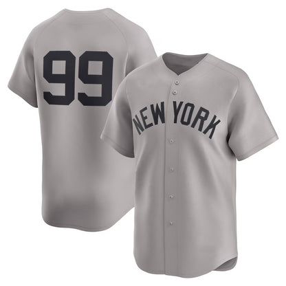 New York Yankees #99 Aaron Judge Gray MIKSHPS Road Limited Player Jersey