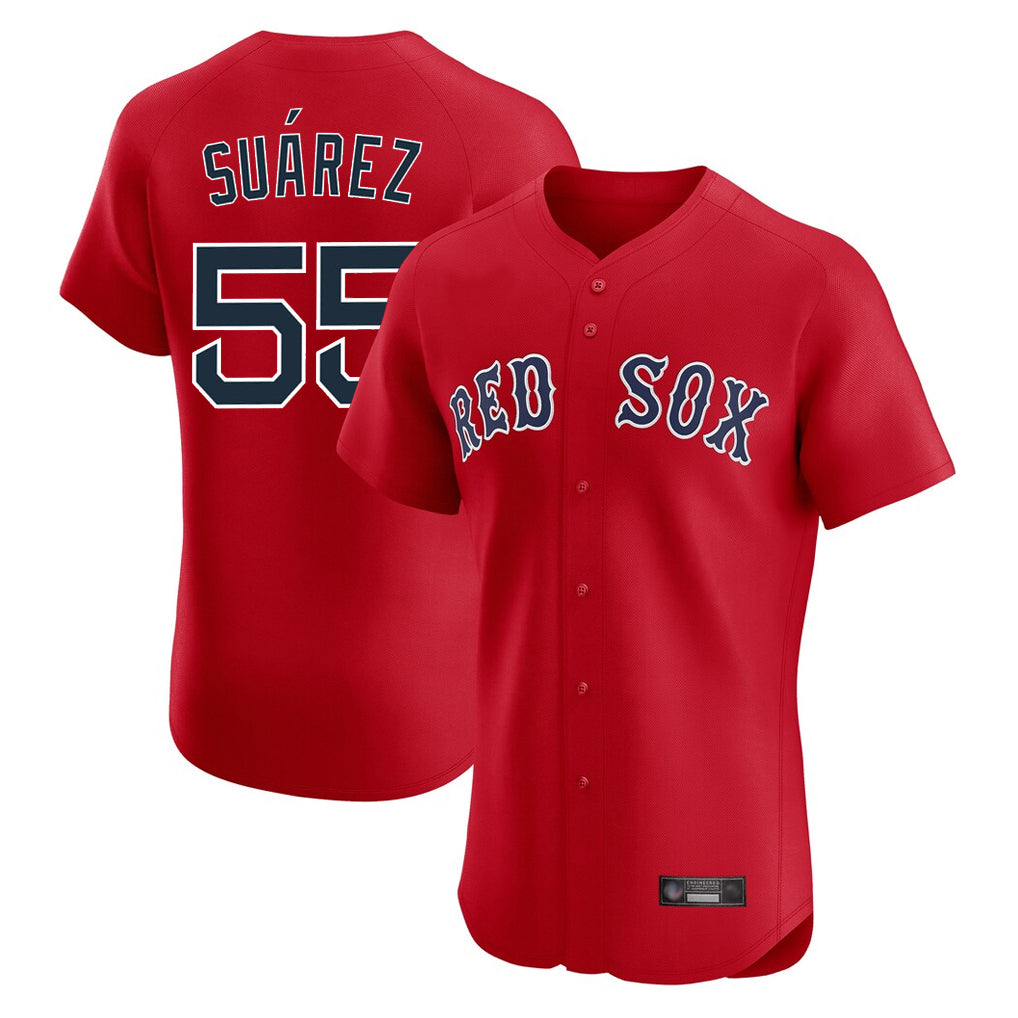 Boston Red Sox #55 Ranger Suarez Player Red MIKSHPS Limited Elite Home Game Stitched Jerseys1