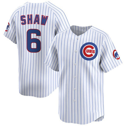 Chicago Cubs #6 Matt Shaw White MIKSHPS Home Limited Stitched Jersey
