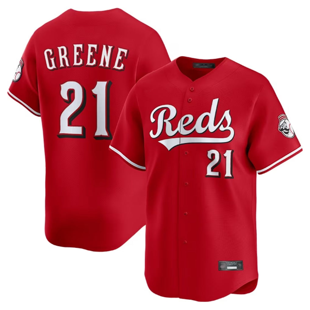 Cincinnati Reds #21 Hunter Greene Player Red MIKSHPS Home Limited Stitched Jerseys
