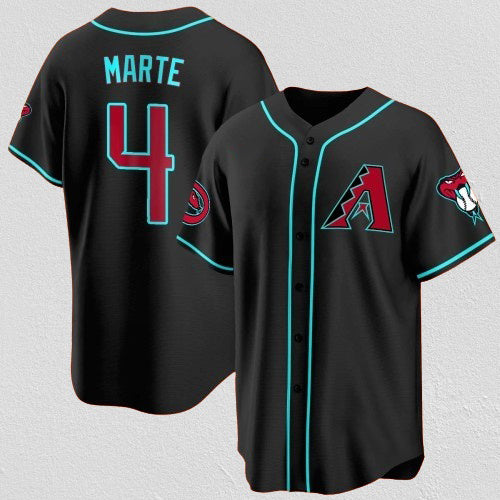 Arizona Diamondbacks #4 Ketel Marte Black MIKSHPS 2024 Cool Base Stitched Jersey