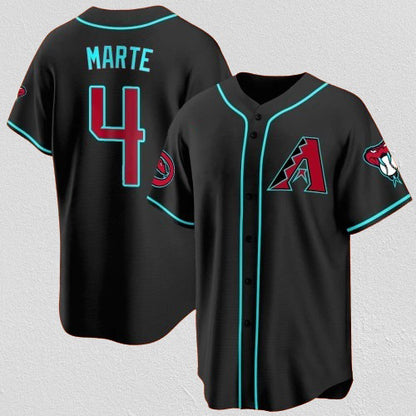 Arizona Diamondbacks #4 Ketel Marte Black MIKSHPS 2024 Cool Base Stitched Jersey