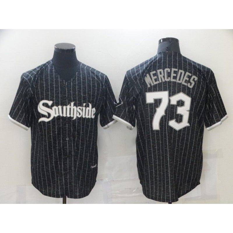 Chicago White Sox #73 Yermin Mercedes City Edition Black MIKSHPS Game 2021 Jerseys